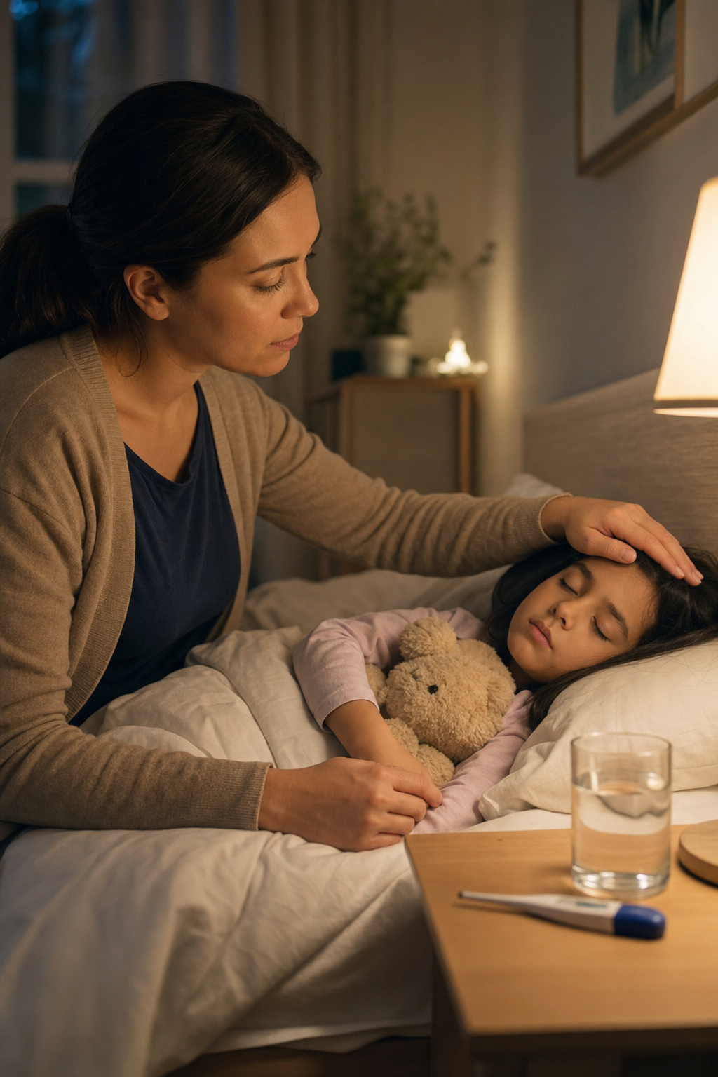Febra la copii: cum o monitorizezi noaptea și când ceri ajutor