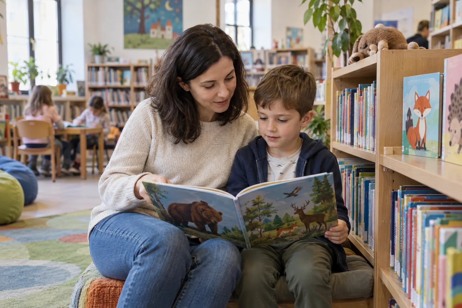 Prima vizită cu copilul la bibliotecă: cum o pregătești