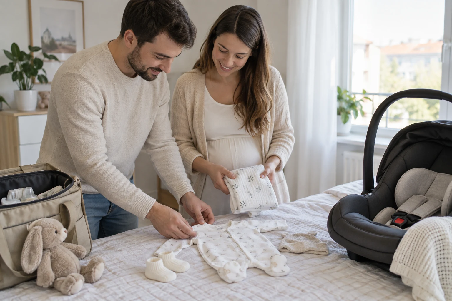 Bagajul pentru maternitate: checklist pentru mamă, bebeluș și partener