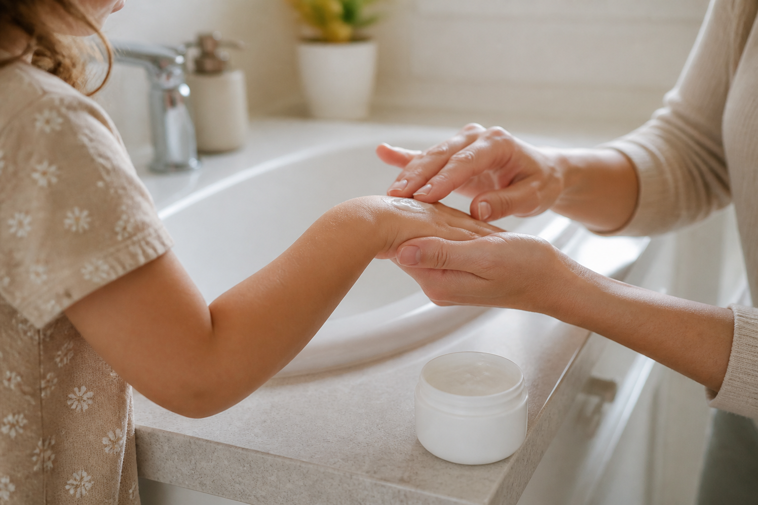 Eczema la copii: rutina de îngrijire care liniștește pielea și când ceri dermatolog