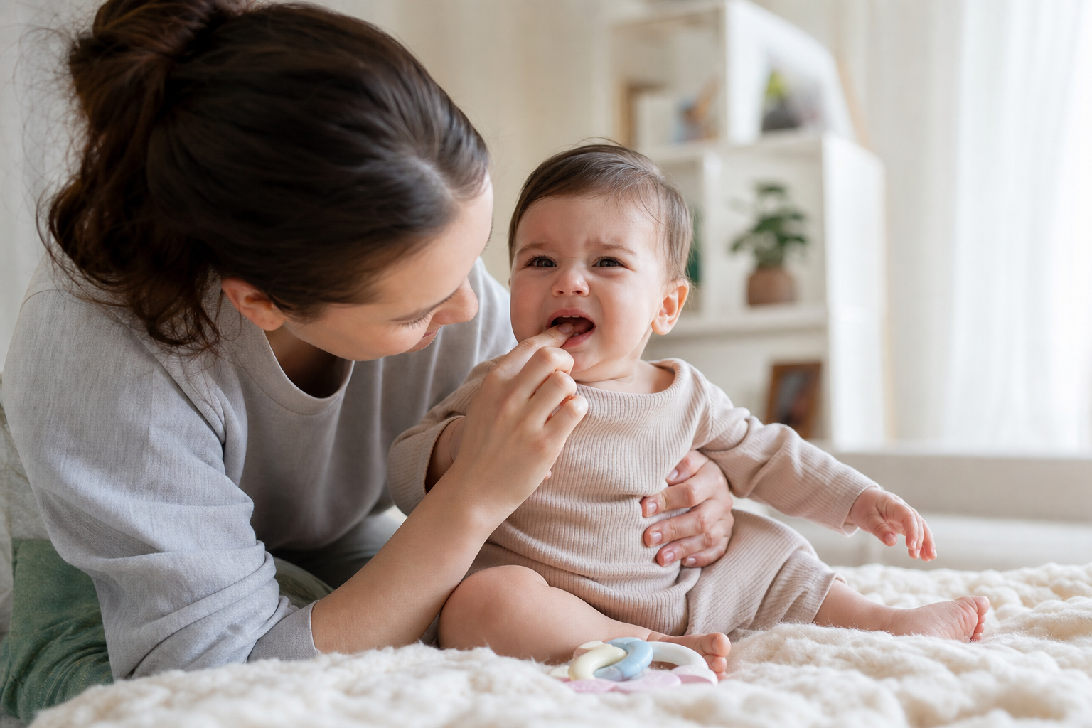 Erupția dentară la bebeluși: rutina de calm pentru zilele și nopțile dificile